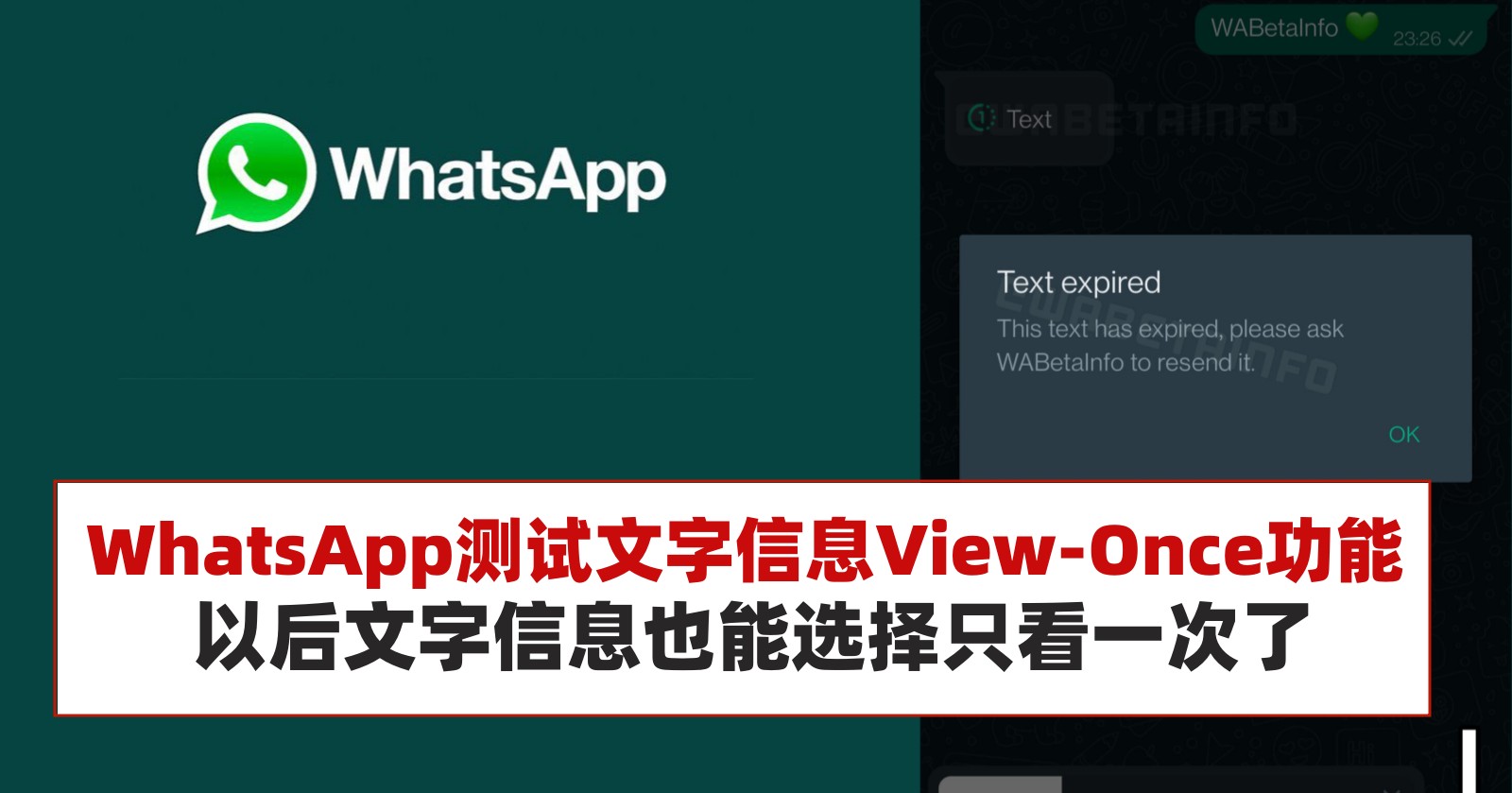 WhatsApp如何發只能看一次的照片？