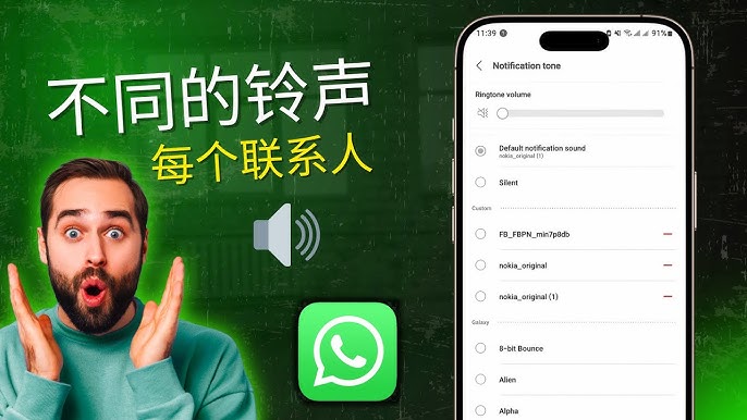WhatsApp通知鈴聲怎麼改？圖文步驟詳解